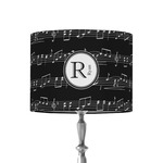 Musical Notes 8" Drum Lamp Shade - Fabric (Personalized)