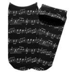 Musical Notes Adult Ankle Socks