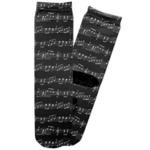 Musical Notes Adult Crew Socks
