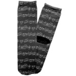 Musical Notes Adult Crew Socks