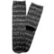 Musical Notes Adult Crew Socks - Single Pair - Front and Back