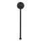 Musical Notes Black Plastic 5.5" Stir Stick - Round - Single Stick