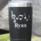 Musical Notes Black Polar Camel Tumbler - 20oz - Close Up