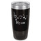 Musical Notes Black Polar Camel Tumbler - 20oz - Front