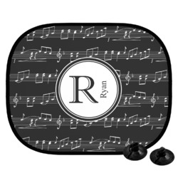 Musical Notes Car Side Window Sun Shade (Personalized)