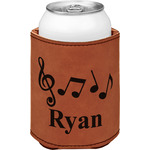 Musical Notes Leatherette Can Sleeve - Single Sided (Personalized)