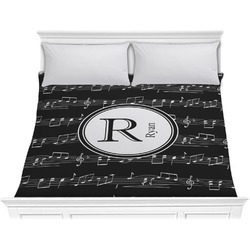 Musical Notes Comforter - King (Personalized)