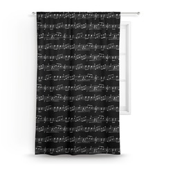 Musical Notes Curtain - 50"x84" Panel