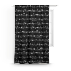 Musical Notes Curtain Panel - Custom Size