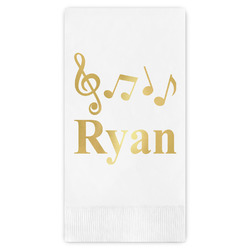Musical Notes Guest Napkins - Foil Stamped (Personalized)