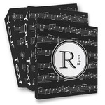 Musical Notes 3 Ring Binder - Full Wrap (Personalized)