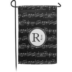 Musical Notes Garden Flag (Personalized)