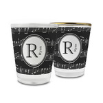 Musical Notes Glass Shot Glass - 1.5 oz (Personalized)