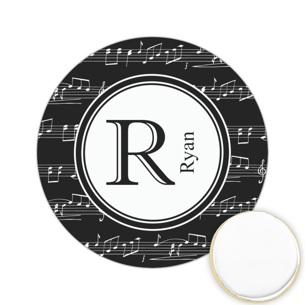 Custom Musical Notes Printed Cookie Topper - 2.15" (Personalized)