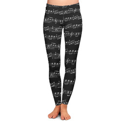 Musical Notes Ladies Leggings - Extra Large