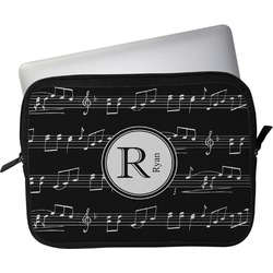 Musical Notes Laptop Sleeve / Case - 13" (Personalized)