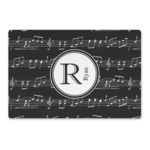 Musical Notes Large Rectangle Car Magnet (Personalized)