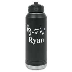 Musical Notes Water Bottles - Laser Engraved (Personalized)