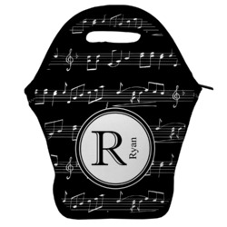 Musical Notes Lunch Bag w/ Name and Initial