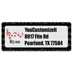 Musical Notes Return Address Labels (Personalized)