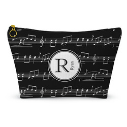 Musical Notes Makeup Bag - Large - 12.5"x7" (Personalized)