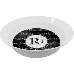 Musical Notes Melamine Bowl (Personalized)