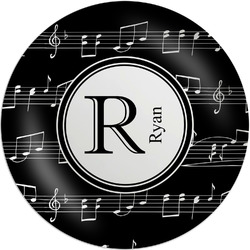 Musical Notes Melamine Plate (Personalized)