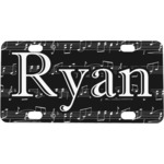 Musical Notes Mini/Bicycle License Plate (Personalized)
