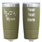 Musical Notes Olive Polar Camel Tumbler - 20oz - Double Sided - Approval