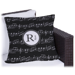 Musical Notes Outdoor Pillow - 20" (Personalized)