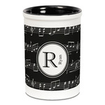 Musical Notes Ceramic Pencil Holders - Black