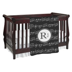Musical Notes Baby Blanket (Double Sided) (Personalized)
