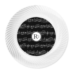 Musical Notes Plastic Party Dinner Plates - 10" (Personalized)