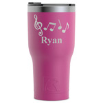 Musical Notes RTIC Tumbler - Magenta - Laser Engraved - Single-Sided (Personalized)