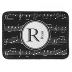 Musical Notes Iron On Rectangle Patch w/ Name and Initial