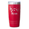 Musical Notes Red Polar Camel Tumbler - 20oz - Single Sided - Approval