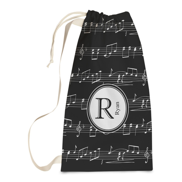 Custom Musical Notes Laundry Bags - Small (Personalized)