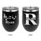 Musical Notes Stainless Wine Tumblers - Black - Double Sided - Approval