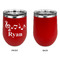 Musical Notes Stainless Wine Tumblers - Red - Single Sided - Approval