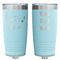 Musical Notes Teal Polar Camel Tumbler - 20oz -Double Sided - Approval