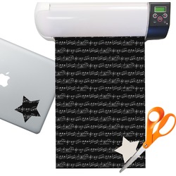 Musical Notes Sticker Vinyl Sheet (Permanent)