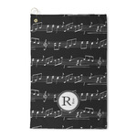 Musical Notes Waffle Weave Golf Towel (Personalized)