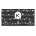 Musical Notes Wall Mounted Coat Rack (Personalized)