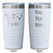 Musical Notes White Polar Camel Tumbler - 20oz - Double Sided - Approval