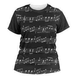 Musical Notes Women's Crew T-Shirt - 2X Large