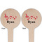 Musical Notes Wooden 4" Food Pick - Round - Double Sided - Front & Back