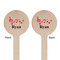 Musical Notes Wooden 7.5" Stir Stick - Round - Double Sided - Front & Back