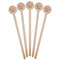 Musical Notes Wooden 7.5" Stir Stick - Round - Fan View