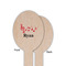 Musical Notes Wooden Food Pick - Oval - Single Sided - Front & Back