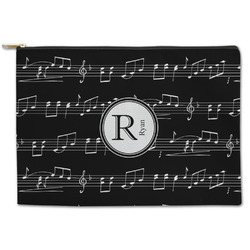Musical Notes Zipper Pouch (Personalized)
